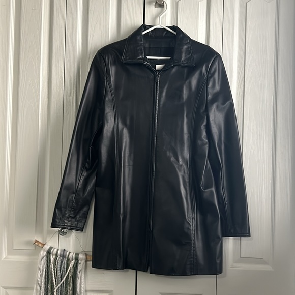 NWOT Ladies Vintage Leather Ranch Coat - Picture 15 of 15